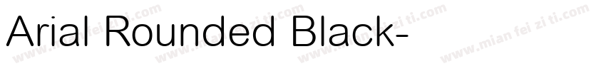 Arial Rounded Black字体转换